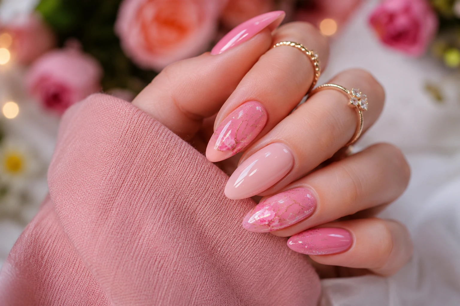 Read more about the article 15 Cute Pink Almond Nail Designs to Elevate Your Manicure