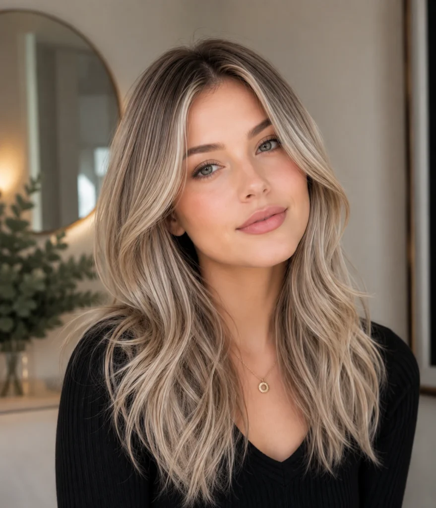 Ash blond hair color
