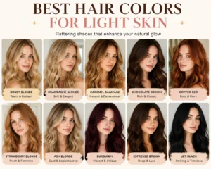 Read more about the article 20 Best Hair Colors for Light Skin: Stunning Shades That Make Your Complexion Glow